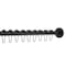 Kingston Brass KSR600 72-Inch Adjustable Stainless Steel Shower Curtain Rod with Rings, Matte Black KSR600 - alternate 1
